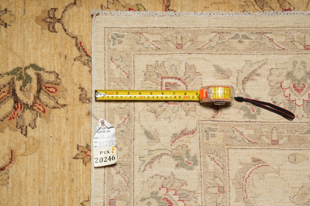 6.3 x 9.7 Beige Chobi Zigler Peshawar Rug 20246