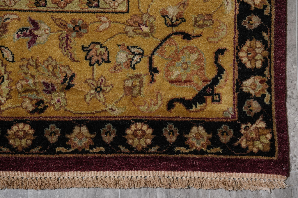 8 x 10 Burgundy Gold Quality Handmade Rug Sale #LA-52855