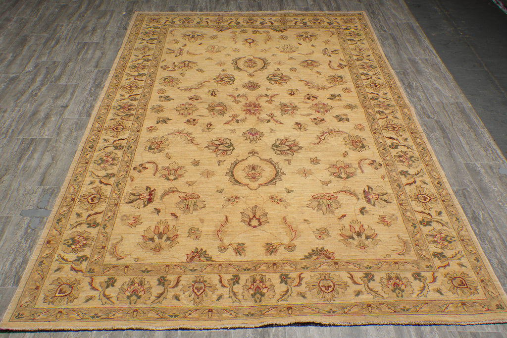 6.3 x 9.7 Beige Chobi Zigler Peshawar Rug 20246