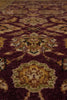 Load image into Gallery viewer, 8 x 10 Burgundy Gold Quality Handmade Rug Sale #LA-52855