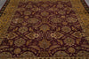 Load image into Gallery viewer, 8 x 10 Burgundy Gold Quality Handmade Rug Sale #LA-52855