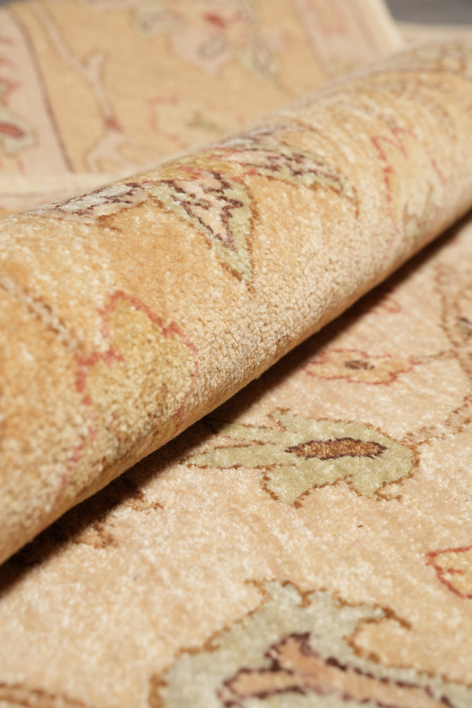 7.11 x 10 Beige and Gold Chobi Zigler Carpet #F-4318