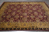 Load image into Gallery viewer, 8 x 10 Burgundy Gold Quality Handmade Rug Sale #LA-52855