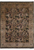 Load image into Gallery viewer, 8 x 11 English Floral Quality Jaipur Wool Rug Black