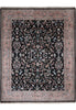 Load image into Gallery viewer, 7.9 x 9.6 Paradise Birds Design Handmade Wool Rug Black