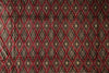Load image into Gallery viewer, A close-up of a woven textile with a repeating diamond pattern in red, black, and beige.