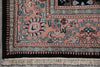 Load image into Gallery viewer, 7.9 x 9.6 Paradise Birds Design Handmade Wool Rug Black #F-4520