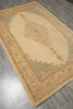 Load image into Gallery viewer, 6 x 9.5 Ivory Ferahan Chobi Peshawar Handmade Rug 20248