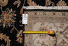 Load image into Gallery viewer, 7.9 x 9.5 Quality Hand-Knotted Jaipur Fine Wool Rug Black #PIX-12657