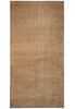 Load image into Gallery viewer, A rectangular area rug with an intricate traditional floral pattern in shades of beige, tan, and light brown, shown flat against a white background.