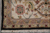 Load image into Gallery viewer, 7.9 x 9.5 Quality Hand-Knotted Jaipur Fine Wool Rug Black #PIX-12657