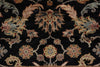 Load image into Gallery viewer, 7.9 x 9.5 Quality Hand-Knotted Jaipur Fine Wool Rug Black #PIX-12657