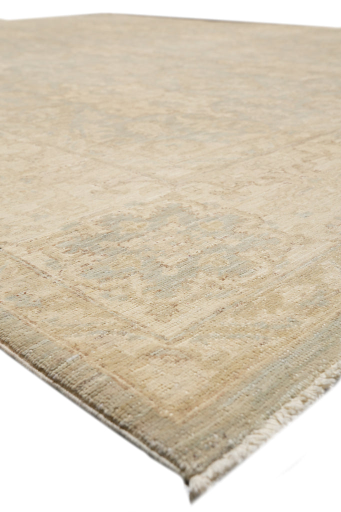 8.1 x 9.7 Neutrals New Hanmdade Pakistan Zigler Chobi Peshawar Rug #F-4321