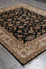 Load image into Gallery viewer, 7.9 x 9.5 Quality Hand-Knotted Jaipur Fine Wool Rug Black #PIX-12657