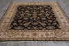 Load image into Gallery viewer, 7.9 x 9.5 Quality Hand-Knotted Jaipur Fine Wool Rug Black #PIX-12657
