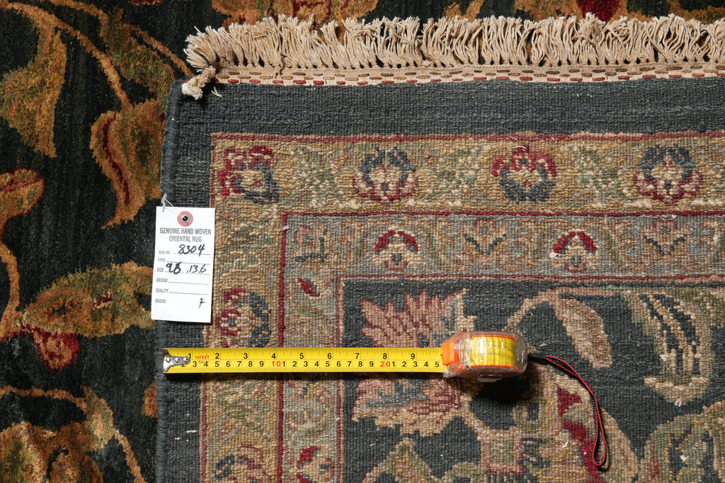 9.6 x 13.6 Dark Emerald Green Jaipur Wool Rug #PIX-8304