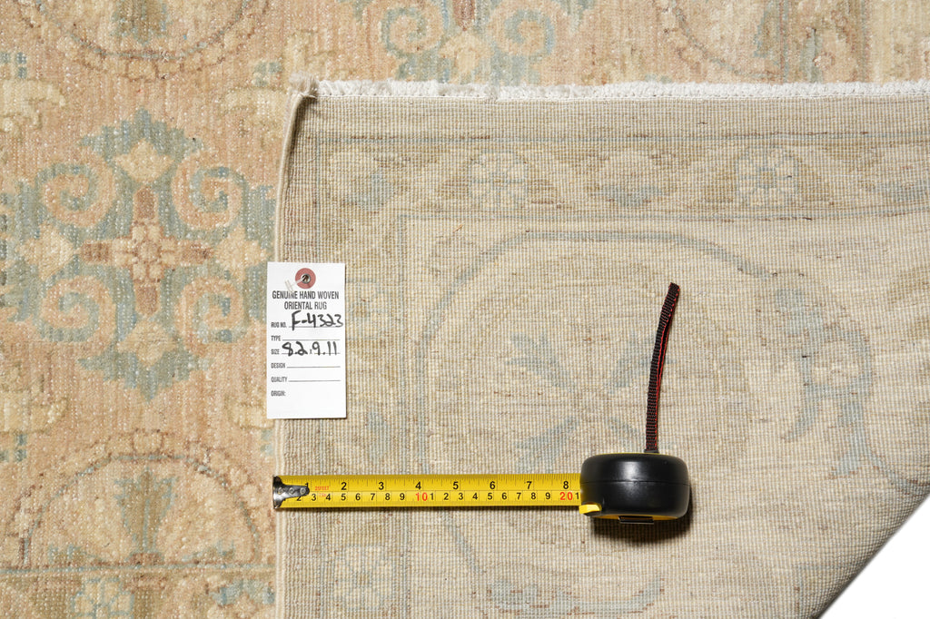 8.2 x10 Finer Weave Zigler Chobi Rug Handmade In Pakistan #F-4323