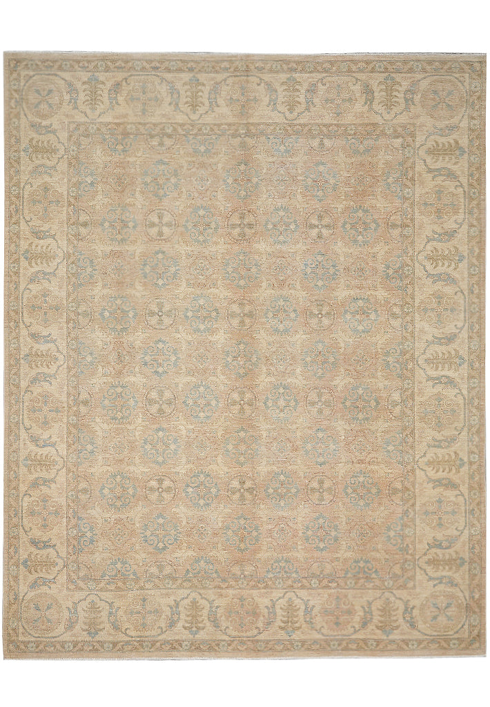 8.2 x10 Finer Weave Zigler Chobi Rug Handmade In Pakistan #F-4323