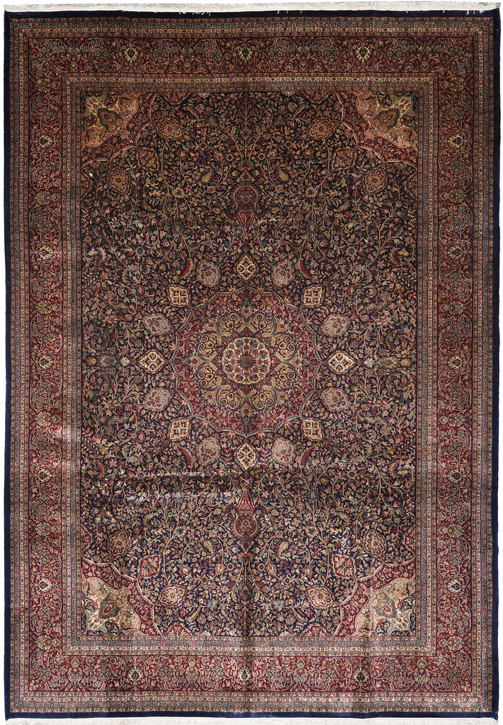 10 x 14 Fine Handmade Sheik Safi Black Rug