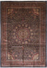 Load image into Gallery viewer, 10 x 14 Fine Handmade Sheik Safi Black Rug