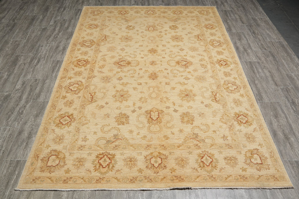 6 x 9 Ivory Chobi Peshawar Rug #PIX-20233