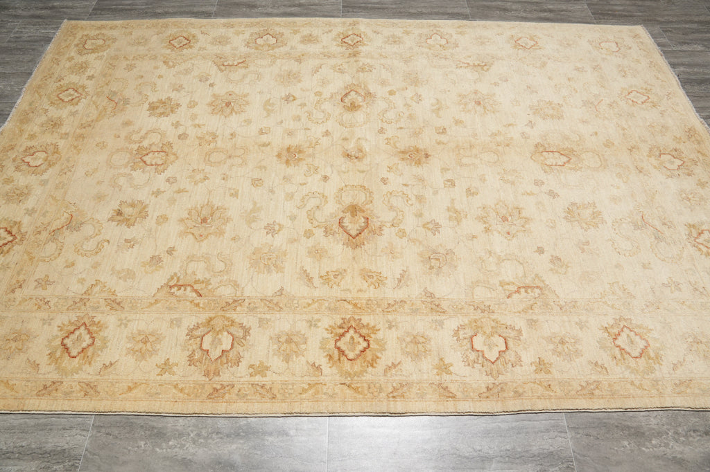 6 x 9 Ivory Chobi Peshawar Rug #PIX-20233