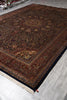 Load image into Gallery viewer, 10 x 14 Fine Handmade Sheik Safi Black Rug #PIX-10257