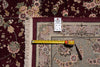 Load image into Gallery viewer, 10 x 14 Fine Quality Handmade  Rug Wool and Silk Burgundy Green #F-5416