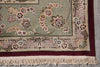 Load image into Gallery viewer, 10 x 14 Fine Quality Handmade  Rug Wool and Silk Burgundy Green #F-5416