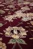Load image into Gallery viewer, 10 x 14 Fine Quality Handmade  Rug Wool and Silk Burgundy Green #F-5416