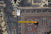Load image into Gallery viewer, 9 x 12 New Hand-Knotted Agra Rug Slate Gray Blue Geometric #F-4521
