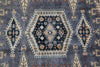 Load image into Gallery viewer, 9 x 12 New Hand-Knotted Agra Rug Slate Gray Blue Geometric #F-4521