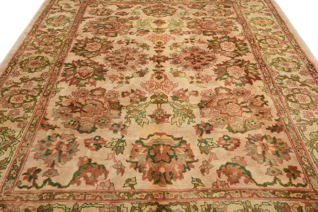 8.3 x 10.7 Chobi Peshawar Zigler Rug Hand-Knotted In Pakistan #F-4325