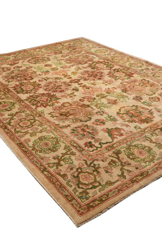 8.3 x 10.7 Chobi Peshawar Zigler Rug Hand-Knotted In Pakistan #F-4325