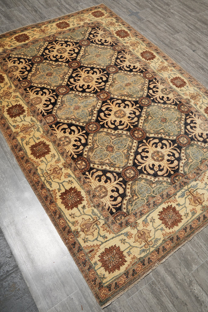 6 x 9 Chobi Peshawar Rug 22728
