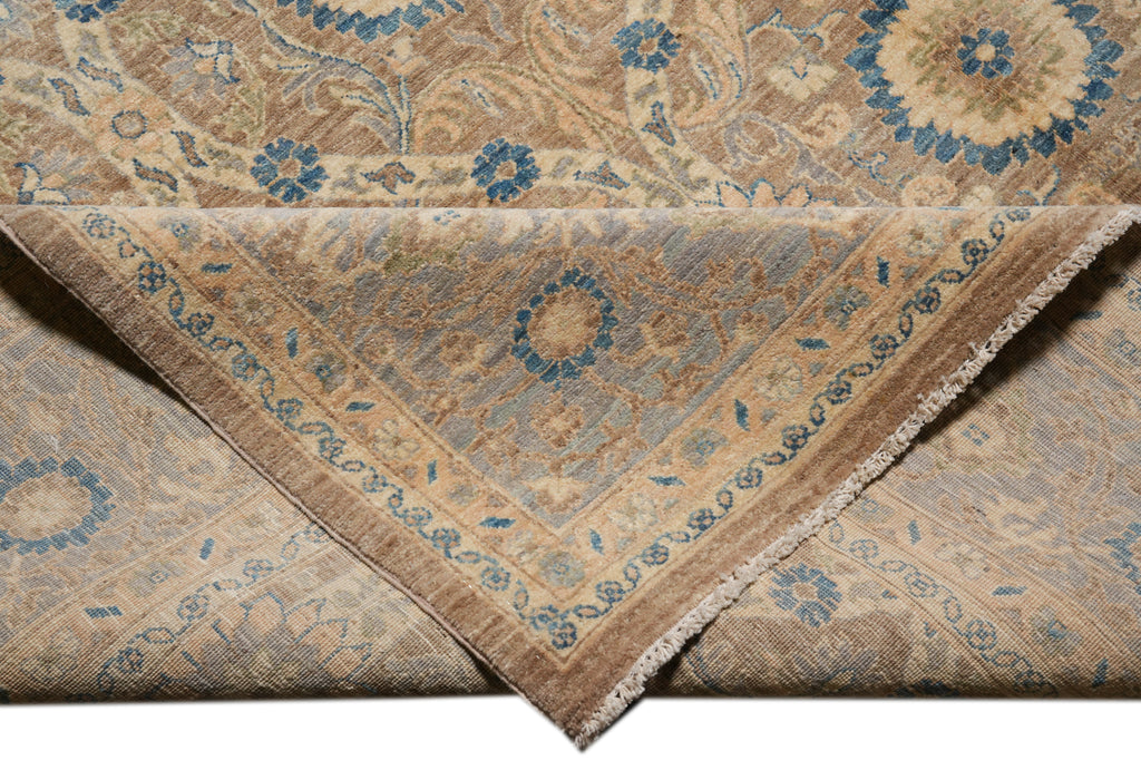 8.10 x 11.4 Finer Quality Wool Dense Weave Zigler Chobi Peshawar Rug Neutral Details #F-4326