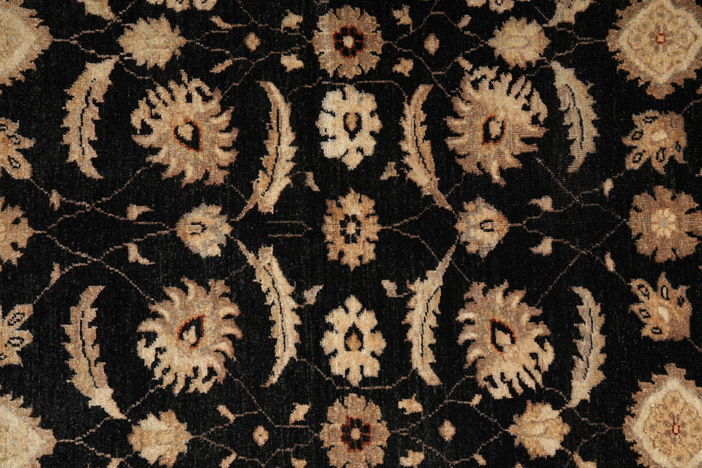 5.9 x 9 Black Chobi Peshawar Zigler Rug 20242