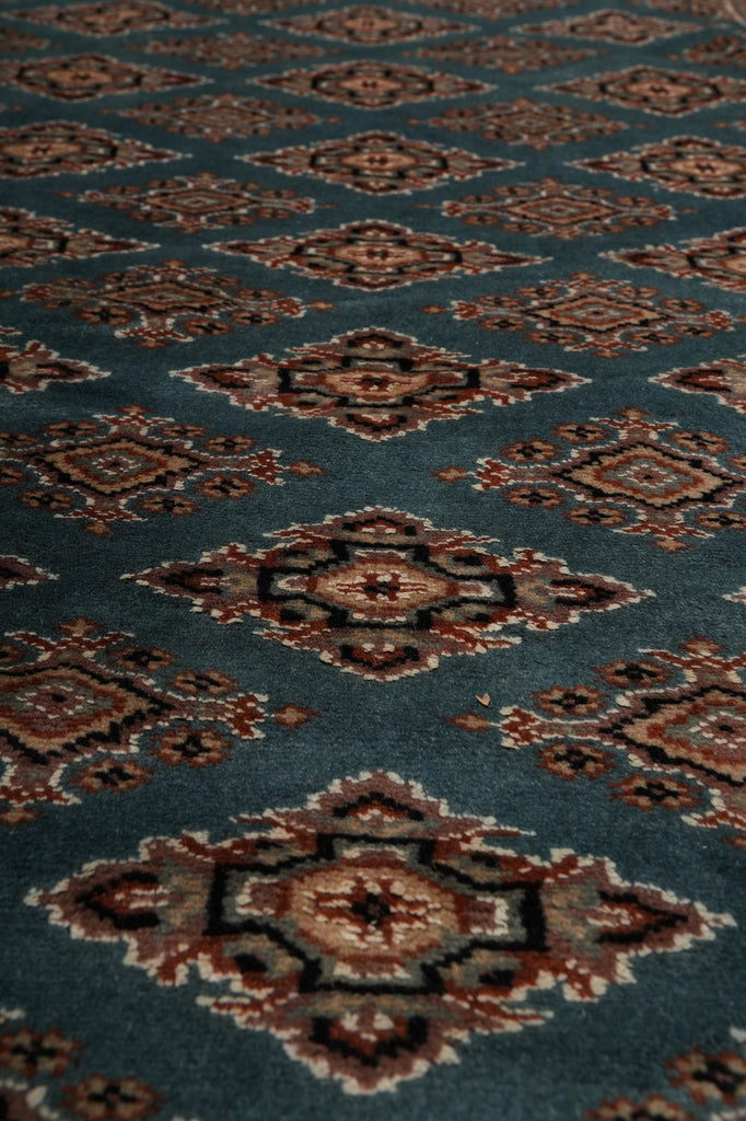 5 x 8 Jaldar Bokhara Rug GREEN - Pakistan #B-78243