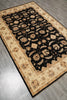Load image into Gallery viewer, 5.9 x 9 Black Chobi Peshawar Zigler Rug 20242