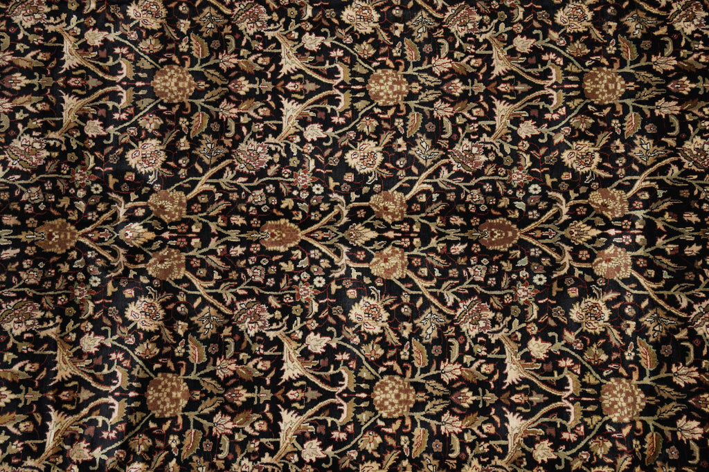8.8 x 11.9 Fine Quality Hand-Knotted Rug Black #PIX-10233