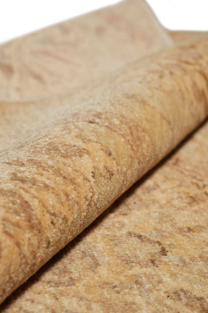 7.8 x 10 Transitional Chobi Peshawar Rug Hand-Knotted In Pakistan Warm Brown Green #F-4327