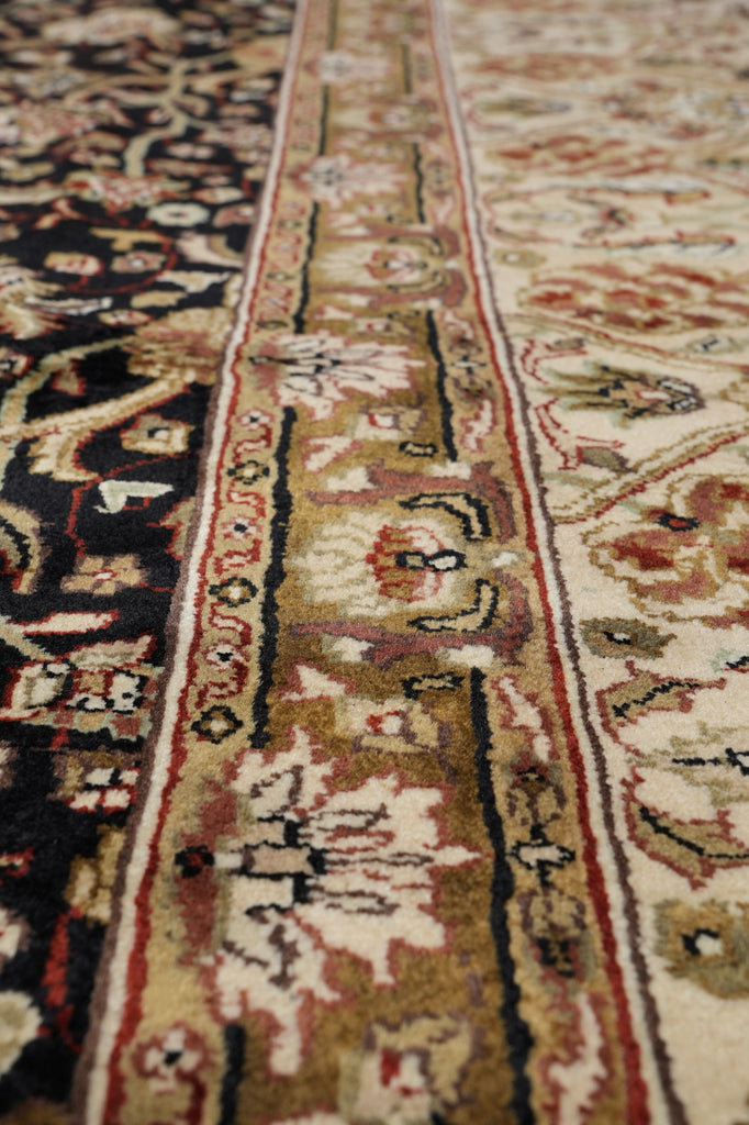 8.8 x 11.9 Fine Quality Hand-Knotted Rug Black #PIX-10233