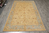 Load image into Gallery viewer, 5.9 x 9 Brown Beige Chobi Peshawar Rug Taupe Blue Border 20229