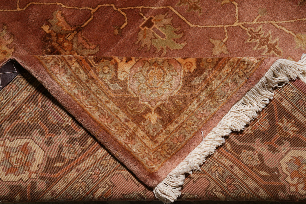 8.8 x 11.4 Authentic Persian Heriz Rug Brown #PIX-23865