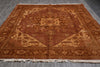Load image into Gallery viewer, 8.8 x 11.4 Authentic Persian Heriz Rug Brown #PIX-23865