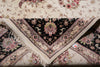 Load image into Gallery viewer, 9 x 12 High Quality Wool and Silk Hand-Knotted Rug Ivory Black #PIX-5948