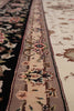 Load image into Gallery viewer, 9 x 12 High Quality Wool and Silk Hand-Knotted Rug Ivory Black #PIX-5948