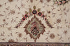 Load image into Gallery viewer, 9 x 12 High Quality Wool and Silk Hand-Knotted Rug Ivory Black #PIX-5948