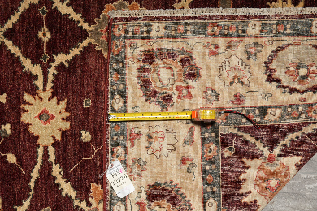 6.6 x 8.4 Mauve Chobi Peshawar Rug Triplet 22726