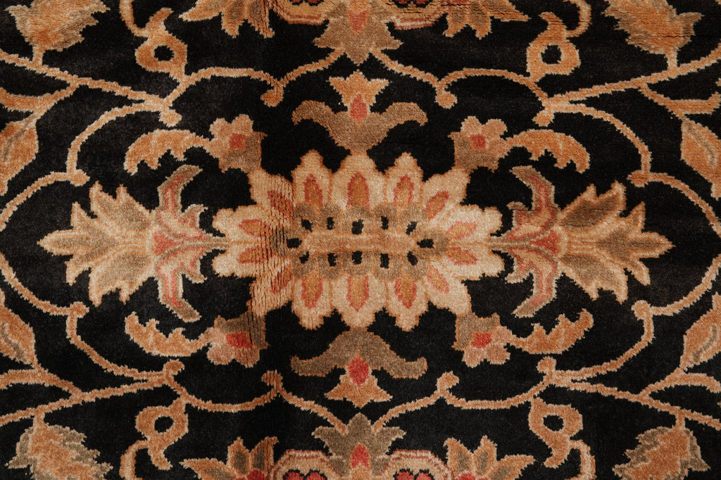 9 x 11.5 Quality Hand-Knotted New Zigler Rug Black #F-4522
